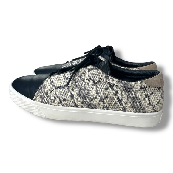 Cole Haan Black/Gray Snakeskin Leather Grandprø Spectator Lowtop Sneakers Sz 8 - Picture 11 of 16